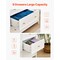9 Drawer White Wooden Dresser Retro Minimalist Chest for Bedroom
